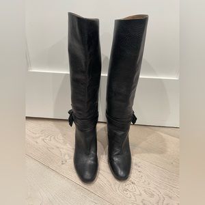 Kate Spade New York Women's Mandie Knee-High Leather Boot in Black